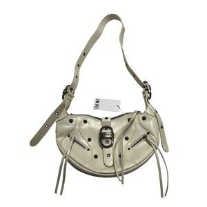 JW PEI Tessa Crushed Shoulder Bag in White